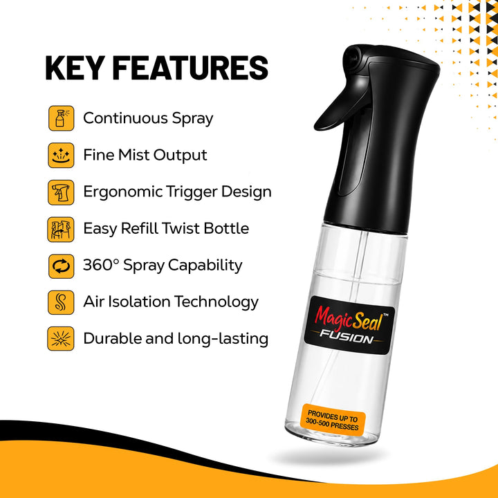 MagicSeal Pro Fusion™ DTF Finishing System with 500ml Solution, Misting Spray Bottle and A4 Pro Finishing Sheet
