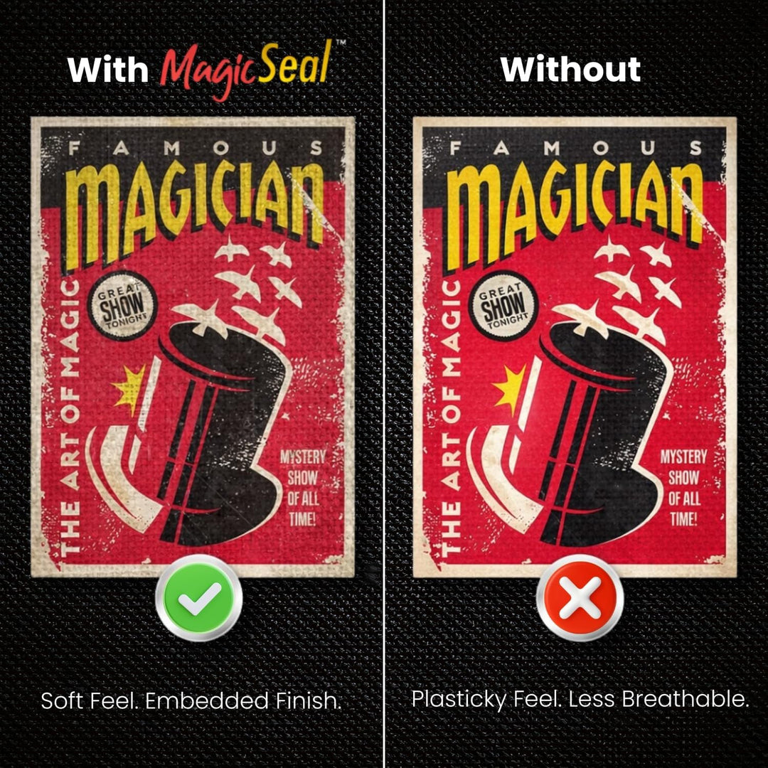 MagicSeal™ Reusable Post-Press Finishing Sheet for DTF, HTV, DTG and Transfer Prints, Improves Softness, Breathability and Wash Durability