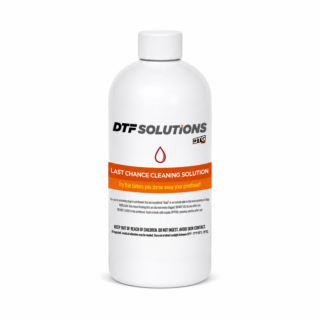 DTGPRO LAST CHANCE™ Printhead Cleaning Solution for Extreme Printer Clogs