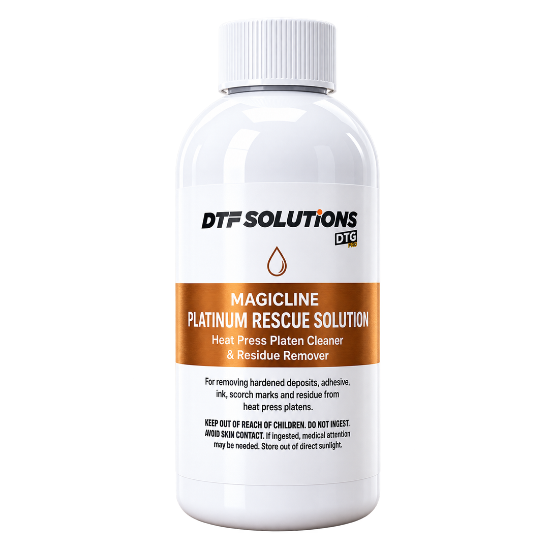 DTGPRO Platinum Rescue Solution Heat Press Platen Cleaner, Refill Solution &amp; Complete Kit