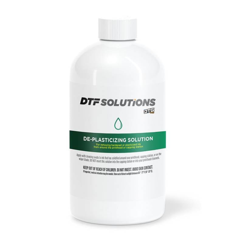 DTGPRO De-Plasticizing Solution for DTF, DTG &amp; UV Printer Maintenance